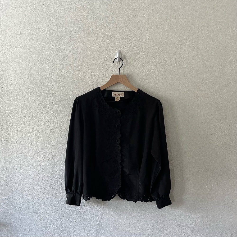 Lace Appliqué Blouse